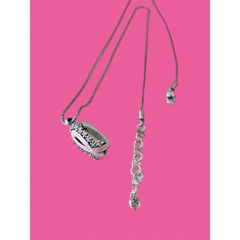 Brighton Pink Ribbon Lanyard Necklace 36